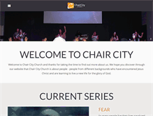 Tablet Screenshot of chaircitychurch.com